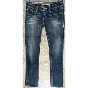 Big Star Jeans Women's Size 28 Sweet Straight Ultra Low Rise Dark Wash Denim